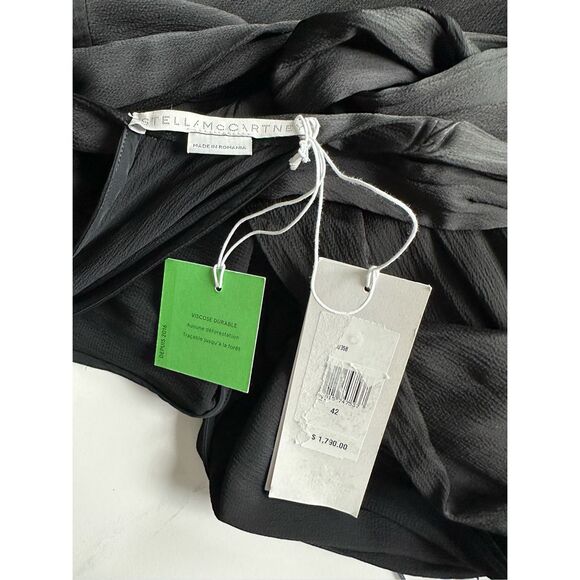 STELLA MCCARTNEY Cutout asymmetric seersucker halterneck mini dress - Picture 10 of 10